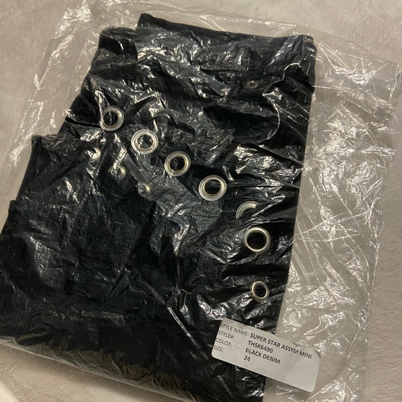 MISA Los Angeles Super Star Assymetrical Mini Skirt - Picture 5 of 7